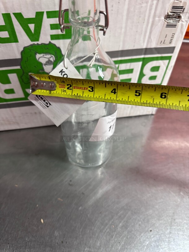 New! IKEA Flip Top Glass Bottle [1 Liter / 33 fl. oz.] NSF  - Image 4 of 5