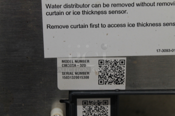 2015 Scotsman Prodigy C0630SA-32D Stainless Steel Commercial Ice Machine Head. 208/230 Volts, 1 Phasee.  - Image 6 of 9