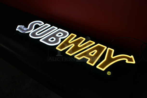 Subway Light Up Sign. 36x2.5x9. Tested and Working! - Image 5 of 7