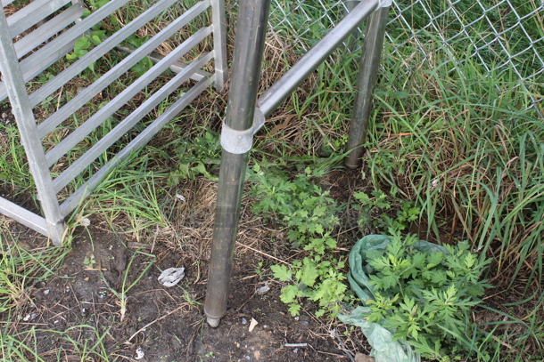 Stainless Steel Commercial Table w/ Back Splash and Pan Rack. - Image 3 of 3