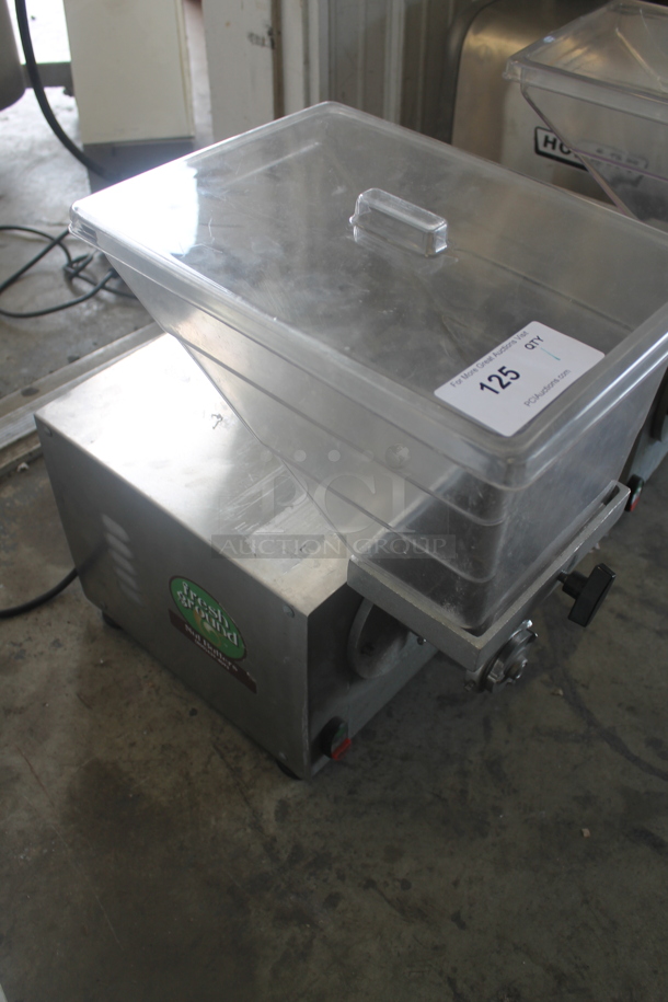 2011 Olde Tyme PN2 Stainless Steel Commercial Countertop Nut Grinder. 115 Volts, 1 Phase. Tested and Powers On But Parts Do Not Move - Image 3 of 5