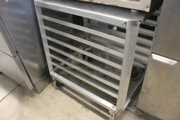 Follett REF5 Stainless Steel Commercial Single Door Cooler on Metal Commercial Pan Transport Rack. 115 Volts, 1 Phase. Tested and Working! - Image 6 of 7