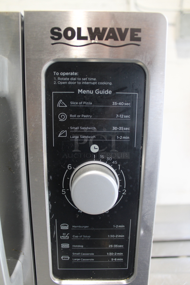 2022 Solwave 180MW1000D Stainless Steel Commercial Countertop Microwave Oven. 120 Volts, 1 Phase. - Image 6 of 8
