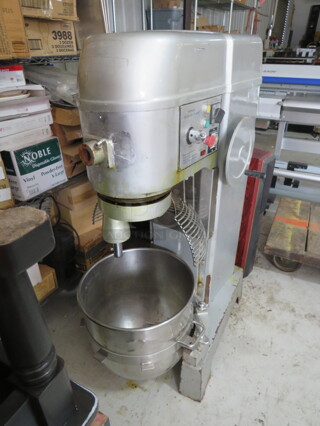 One Eurodib 60 Quart Dough Mixer With Bowl. Model# M60A. 220 Volt 3 Phase. 