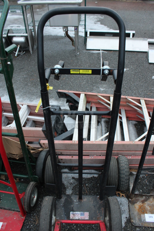2 Metal Furniture Dollies; Red and Black. 17x17x50, 21x17x50. 2 Times Your Bid! - Image 3 of 4