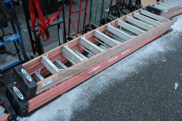 2 Werner Orange 10' Ladders. 2 Times Your Bid!