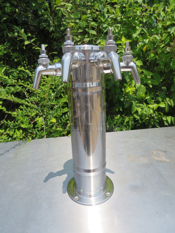 One WORKING 2 Door Micromatic Kegorator With 2 Towers And 8 Taps. Model# MDD-58W. 115 Volt. 59.5X28X56. $6099.00. - Image 3 of 5