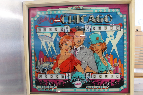 Bally Old Chicago Metal Commercial Floor Style Coin Operated Pinball Machine. Comes w/ Keys. Tested and Powers On! - Image 2 of 10