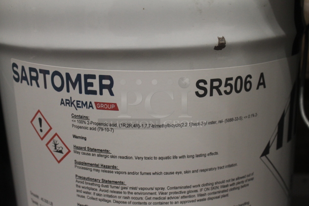 Gray Metal 5 Tier Shelving Unit w/ Contents Including Thorcoflame, Speedcure 87, Sartomer SR506 A and SR 502. BUYER MUST REMOVE. - Image 7 of 12