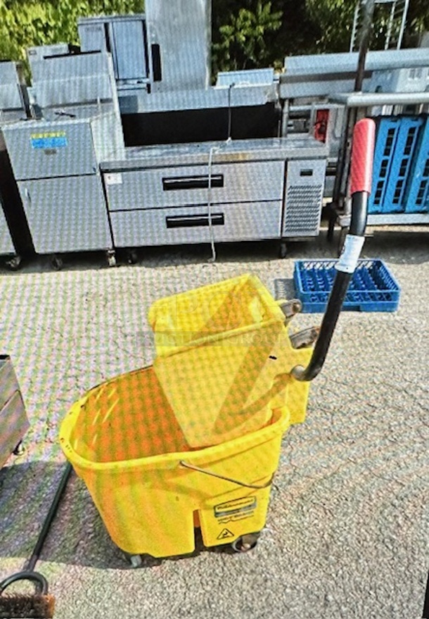 One Rubbermaid Mop Bucket And Wringer. - Image 1 of 1