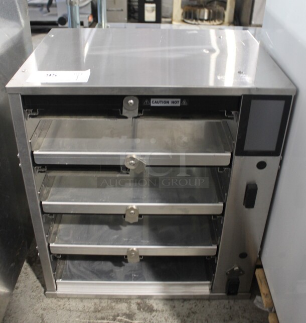 BRAND NEW! 2020 Duke RFHU-42-120H2 Stainless Steel Commercial Countertop 4 Tier Warming Holding Display Case. 120 Volts, 1 Phase. Tested and Working!