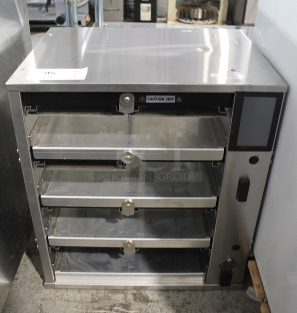 BRAND NEW! 2020 Duke RFHU-42-120H2 Stainless Steel Commercial Countertop 4 Tier Warming Holding Display Case. 120 Volts, 1 Phase. Tested and Working! - Image 1 of 8