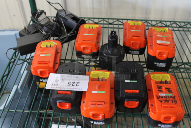 9 Batteries for Tools. 9 Times Your Bid!
