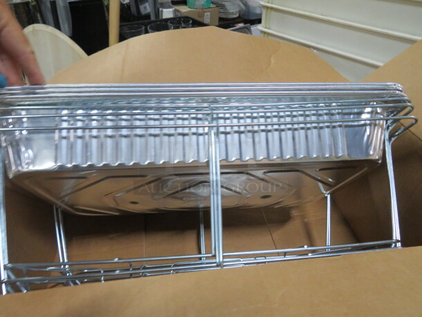 NEW Wire Chafer Holder And Disposable Pan. 3 Pans, 3 Wire Holders. - Image 2 of 2