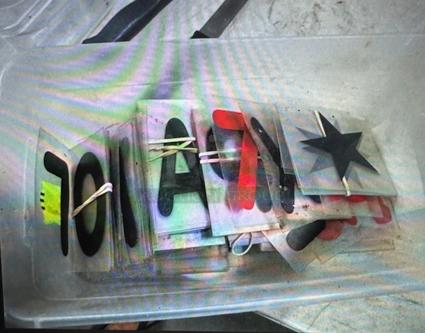 One Dual Sided Sidewalk Sign With Extra Letters/Numbers. - Image 2 of 2