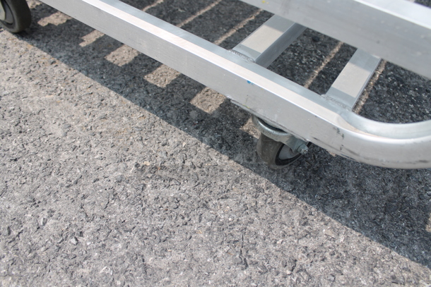 Newage Metal Commercial 2 Tier Cart w/ 2 Push Handle on Commercial Casters. - Image 2 of 2