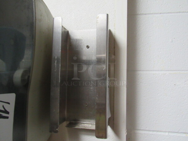 One Wall Mount Stainless Steel Glove Box Holder. BUYER MUST REMOVE.