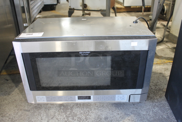 2013 Sharp Carousel R-1214-T Stainless Steel Microwave Oven. 120 Volts, 1 Phase. 
