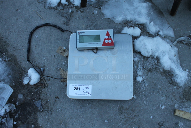 Taylor TE150 Stainless Steel Commercial 150 Pound Food Portioning Scale w/ Control Head. - Image 3 of 5