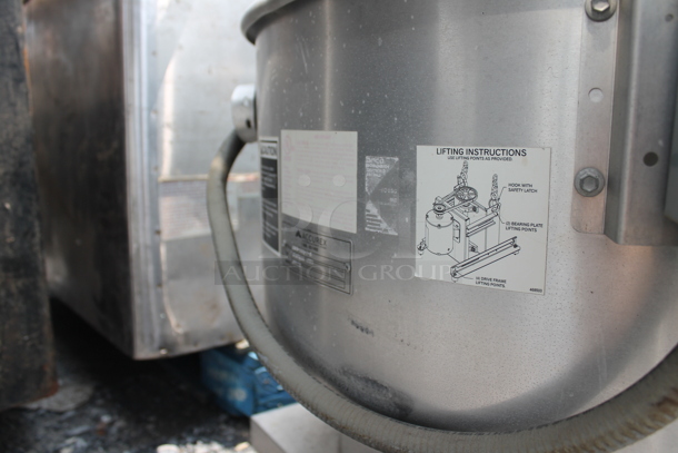 Accurex KRUB-141-7-6 Metal Commercial Rooftop Mushroom Exhaust Fan. Missing Top Cover. - Image 4 of 5