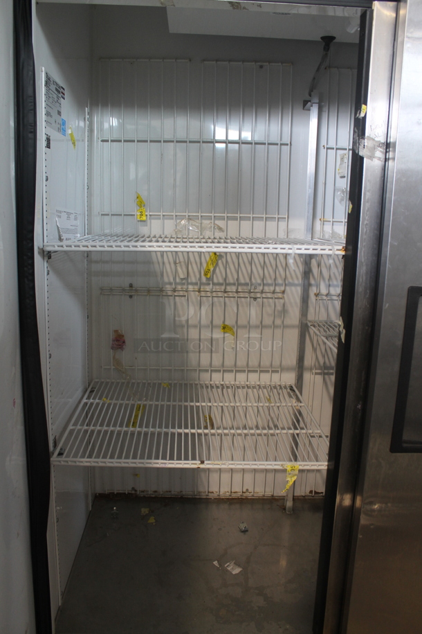 2013 True T-49F ENERGY STAR Stainless Steel Commercial 2 Door Reach In Freezer w/ Poly Coated Racks on Commercial Casters. 115 Volts, 1 Phase. Tested and Working! - Image 6 of 9