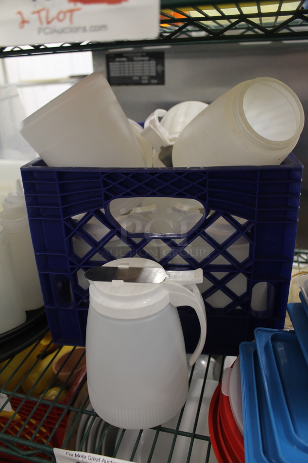 ALL ONE MONEY! Tier Lot of Various Items Including Poly Drop In Bins and Poly Condiment Bottles - Image 5 of 5