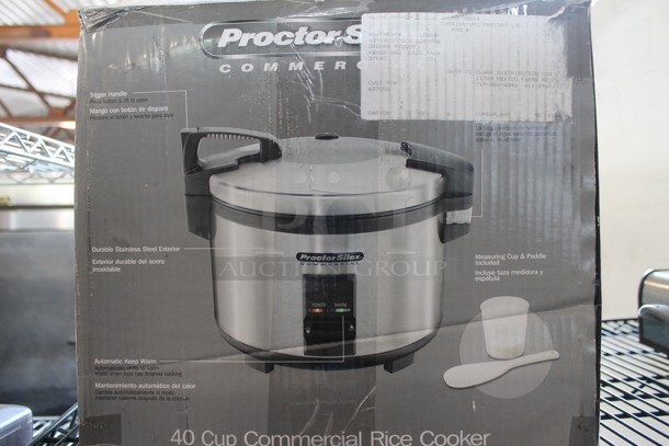 BRAND NEW IN BOX! Proctor Silex Stainless Steel Rice Cooker. - Image 4 of 4