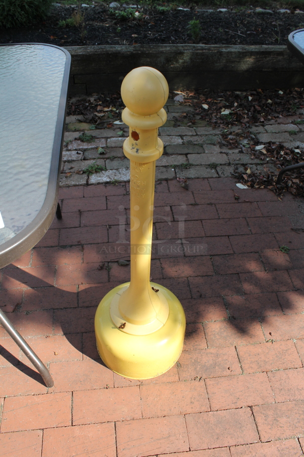 ALL ONE MONEY! Lot of 2 Square Patio Tables and Smokers Outpost. (outside) - Image 3 of 4