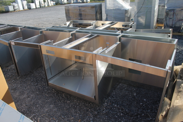 BRAND NEW! Stainless Steel Counter Frame w/ Under Shelf. - Image 1 of 4