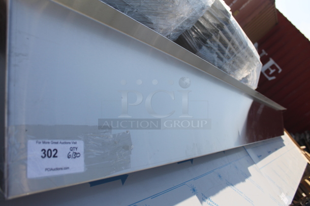 BRAND NEW! Stainless Steel Commercial Wall Mount Shelf. - Image 2 of 4