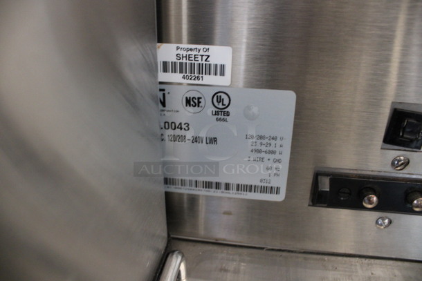2012 Bunn Model DUAL SH DBC Stainless Steel Commercial Countertop Dual Coffee Machine w/ 2 Stainless Steel Brew Baskets and 2 Bunn Model SH SERVER Satellite Servers. 120/208-240 Volts, 1 Phase. 18x24x36. Tested and Working! - Image 5 of 6