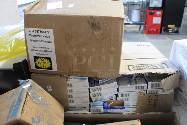 PALLET LOT of 50 Boxes of Various Cleaners Including Block Whitener and Label Rolls. 50 Times Your Bid! - Image 6 of 6