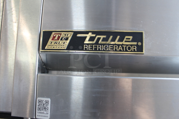 2015 True TG1R-1S ENERGY STAR Stainless Steel Commercial Single Door Reach In Cooler w/ Poly Coated Racks on Commercial Casters. 115 Volts, 1 Phase. Tested and Working! - Image 3 of 8
