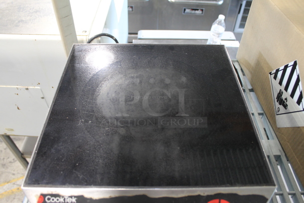2016 CookTek MC3500 Stainless Steel Commercial Countertop Electric Powered Single Burner Induction Range. 120 Volts, 1 Phase.
 - Image 5 of 7