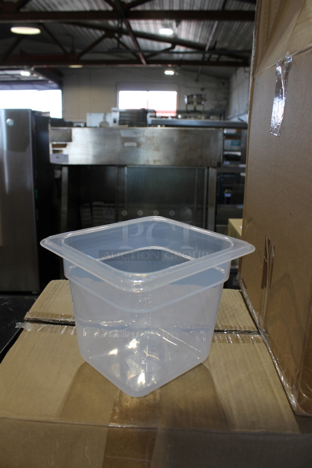 9 Boxes of 24 BRAND NEW IN BOX! Vigor 247FP166PP 1/6 Size 6" Deep Translucent Polypropylene Food Pan. 9 Times Your Bid! - Image 5 of 6