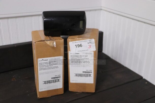 Brand New! Hand Soap Dispensers and Bathroom Air Freshener, 
Qty 3
Your Bid x 3 - Image 1 of 1