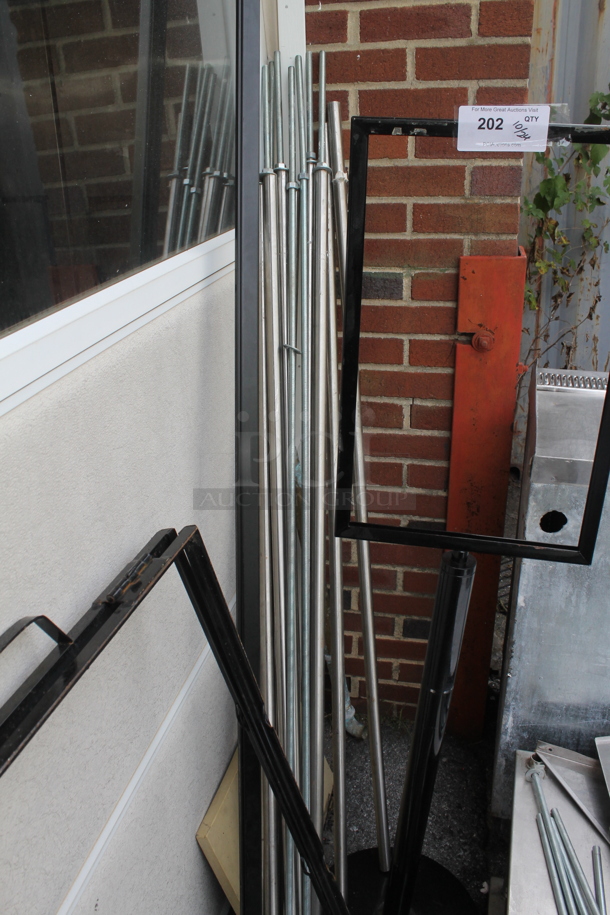 ALL ONE MONEY! Lot of Various Items Including Serving Tray Stands and Metal Pieces. - Image 3 of 5