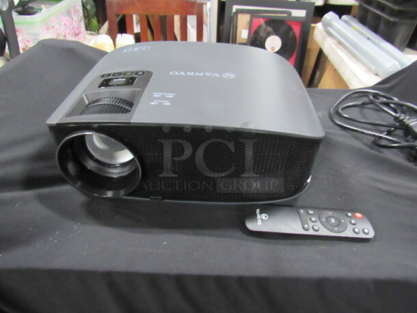 One Vankyo LED Projector With Travel Bag. #YG600. 100-240 Volt. 