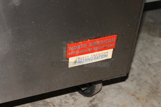 2018 Atosa ASP48-18 Stainless Steel Commercial Sandwich Salad Prep Table Bain Marie Mega Top w/ Stainless Steel Drop In Bins and 2 Tier Over Shelf on Commercial Casters. 115 Volts, 1 Phase. Tested and Working! - Image 3 of 9