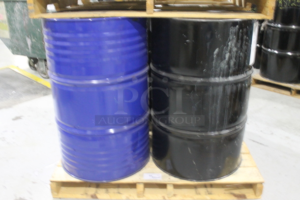 ALL ONE MONEY! PALLET LOT of 4 Metal Barrels; Altor 205 Polyaspartic Ester, Sartomer, Royalsil Hi Purity Damo. BUYER MUST REMOVE. - Image 1 of 7