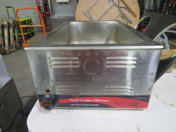 One Avantco Food Warmer. 120 Volt. Model# 177W50CKR. 1500 Watt. - Image 1 of 1