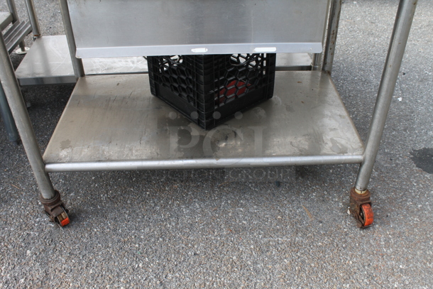 Stainless Steel Commercial Table w/ Drawer and Under Shelf on Commercial Casters. - Image 2 of 3