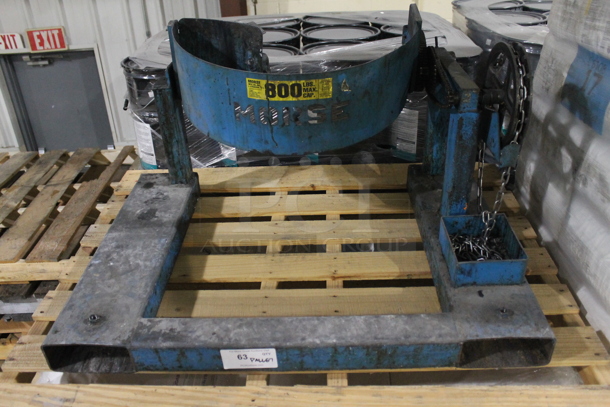 Morse Blue Metal Commercial 800 Pound Capacity Drum Barrel Stand. BUYER MUST REMOVE. - Image 1 of 6