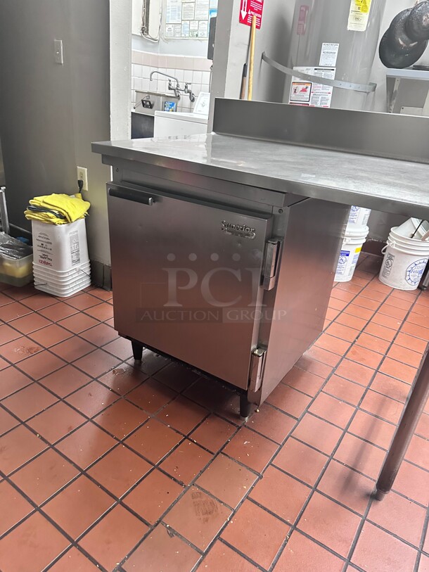 Commercial Stainless Steel Prep Table With Under counter Refrigerator NSF  - Image 3 of 7