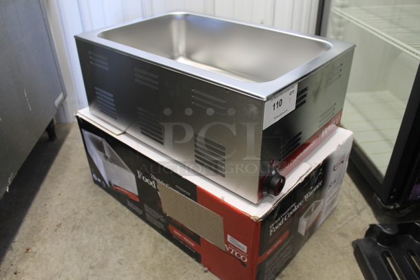 BRAND NEW SCRATCH AND DENT! 2022 Avantco 177W500CKR Stainless Steel Commercial Countertop Food Warmer. 120 Volts, 1 Phase. Tested and Working! - Image 4 of 5