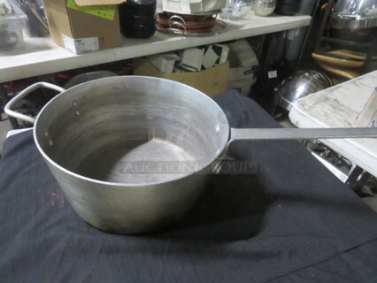 One Aluminum Sauce Pot. 10.5X5.5