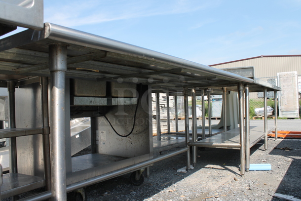 Stainless Steel Commercial Table w/ Back Splash. - Image 4 of 5