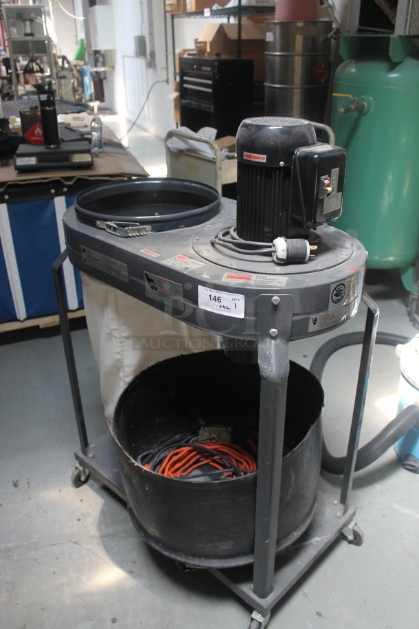 Dayton 3AA28B Gray Metal Dust Collector on Commercial Casters. 115 Volts, 1 Phase. - Image 3 of 6