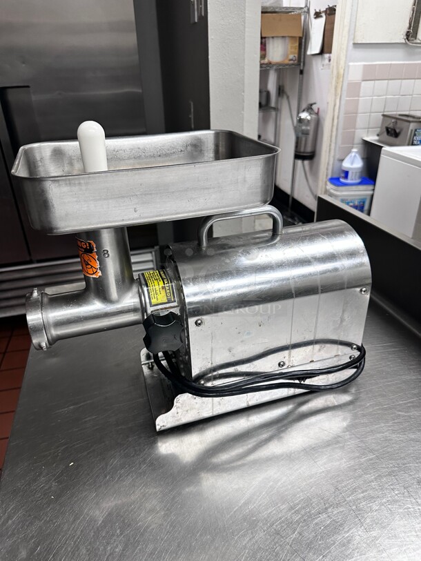 Working! Weston 8 1/2 Hp Stainless Steel Pro-Series Electric Heavy Duty Meat Grinder, Model# 08-0801-W 115 Volt Tested and Working! - Image 1 of 8