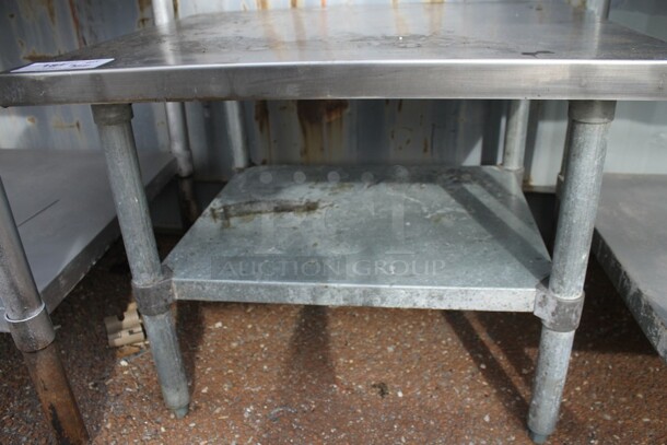 Stainless Steel Equipment Stand w/ Metal Under Shelf. - Image 2 of 3